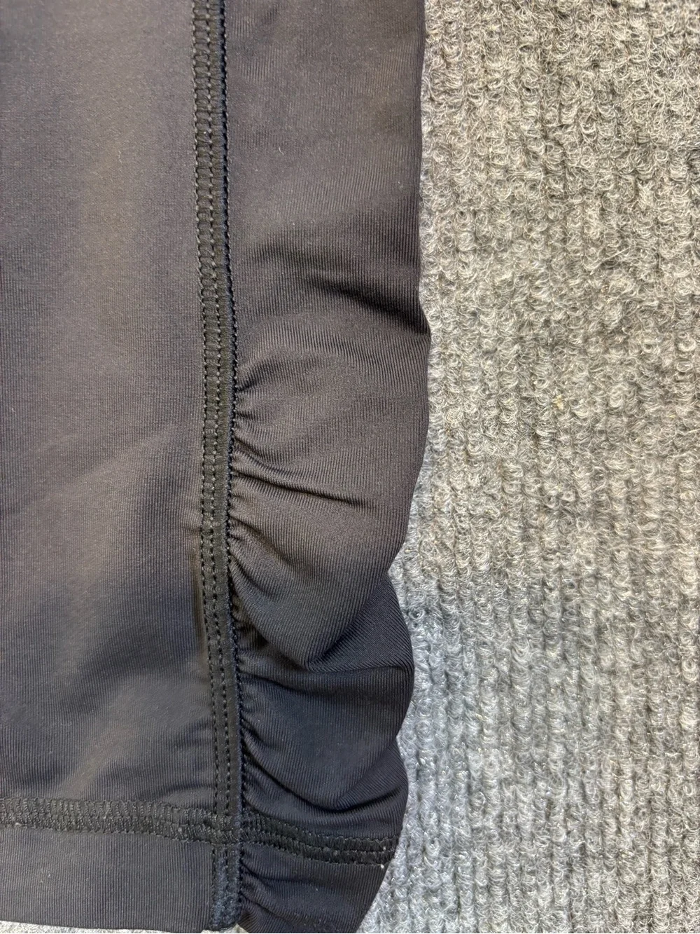 lululemon athletica Black Ruched-Hem Leggings